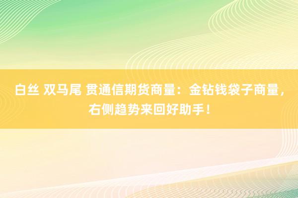 白丝 双马尾 贯通信期货商量：金钻钱袋子商量，右侧趋势来回好助手！